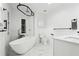 Stunning bathroom with freestanding tub, elegant fixtures, and modern design at 3730 Willow Mill Dr, Lawrenceville, GA 30044