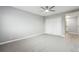 Bedroom features neutral walls, carpet, and closet at 1501 Clairmont Rd # 1624, Decatur, GA 30033
