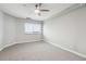 Bright bedroom featuring neutral colors, carpet floors, and a ceiling fan at 1501 Clairmont Rd # 1624, Decatur, GA 30033