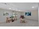 Finished basement area featuring a decorative ceiling and natural lighting at 4366 Karls Gate Dr, Marietta, GA 30068