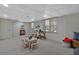 Finished basement area with recessed lighting and a decorative ceiling at 4366 Karls Gate Dr, Marietta, GA 30068