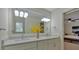 Bathroom features double vanity, large mirror, and views into the main bedroom at 4366 Karls Gate Dr, Marietta, GA 30068