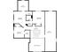 Layout of second floor showing bedrooms, bathrooms, walk in closets and attic at 5724 Kendrick Ln, Cumming, GA 30041