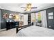 Comfortable bedroom with desk area, natural light, and neutral carpet at 4504 Union Hill Rd, Canton, GA 30115