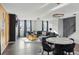 Open-concept living and dining area with modern furnishings and stylish decor at 1332 Nw Creekside Cir, Atlanta, GA 30318