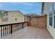 Deck overlooks brick privacy fence and backyard at 1668 Sabastian Ne Pt, Atlanta, GA 30329
