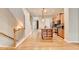 Open floorplan showcasing an eat-in kitchen with an island and stainless steel appliances at 1668 Sabastian Ne Pt, Atlanta, GA 30329
