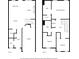 Detailed floor plan showcasing the layout of both floors, including rooms and dimensions at 5157 Madeline, Stone Mountain, GA 30083