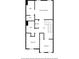 Second-floor plan with bedrooms, bathrooms, laundry, and WIC showcases the layout of the house at 5157 Madeline, Stone Mountain, GA 30083