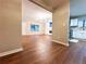 Inviting space connects living area with a modern kitchen, creating seamless living at 6092 Leverett Dr, Lithonia, GA 30038