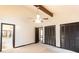 Bedroom with ceiling beam, ample closet space and ensuite bathroom at 2015 Brookstone Ct, Lithia Springs, GA 30122