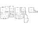 Detailed floor plan of three levels of house with rooms and dimensions at 4620 Westgate Dr, Cumming, GA 30040