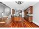 Gourmet kitchen boasting custom cabinets, granite countertops, a center island, and stainless steel appliances at 1350 Blackwell Rd, Marietta, GA 30066