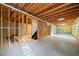 Unfinished basement awaiting customization, featuring exposed framing and ample open space at 139 Thunder Ridge Ln, Acworth, GA 30101
