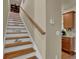 Stairway with inspirational words painted on each step at 587 Jody Pl, Lilburn, GA 30047