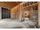 Partially framed basement, creating the perfect space to customize and add living space at 1445 West Wesley Ne Rd, Atlanta, GA 30327