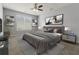 Luxurious bedroom featuring a comfortable bed, stylish decor, and modern lighting fixtures at 4811 Westgate Blvd, Atlanta, GA 30349