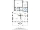 Detailed floor plan showcasing the layout of the home's first floor with labeled rooms and dimensions at 4811 Westgate Blvd, Atlanta, GA 30349