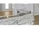 Kitchen with granite countertop and stainless steel double sink at 4811 Westgate Blvd, Atlanta, GA 30349