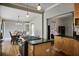 Open concept kitchen view to dining and living rooms at 176 Stewart Nw Ave, Marietta, GA 30064
