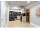 Modern kitchen with stainless steel appliances, and ample cabinet space at 1886 Chedworth Ct, Stone Mountain, GA 30087