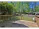 Wooden deck with view of backyard at 2865 Maple Vista Ln, Lawrenceville, GA 30044