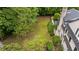 A lush backyard bordered by mature trees with professional landscaping and well-manicured lawn at 440 Old Homestead Trl, Johns Creek, GA 30097
