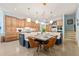 Well-equipped kitchen with ample storage space, modern lighting, and stainless steel appliances at 440 Old Homestead Trl, Johns Creek, GA 30097
