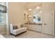 Bathroom featuring double sinks and decorative mirror at 440 Old Homestead Trl, Johns Creek, GA 30097