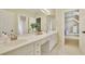 Bathroom with double sink vanity at 8385 Sentinae Chase Dr, Roswell, GA 30076