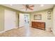 Finished basement bedroom with neutral paint, ceramic tile flooring, recessed lighting and lots of closet space at 201 Rippling Nw Dr, Marietta, GA 30064