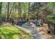 Beautiful backyard fire pit area with seating, perfect for outdoor gatherings at 201 Rippling Nw Dr, Marietta, GA 30064