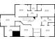 Second floor plan featuring multiple bedrooms, bathrooms, and a detailed hallway layout at 201 Rippling Nw Dr, Marietta, GA 30064