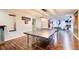 Finished basement featuring a ping pong table, hardwood floors, recessed lighting and a workout area at 201 Rippling Nw Dr, Marietta, GA 30064