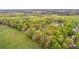 Overhead view of the neighborhood showcasing lush trees, green fields, and serene surroundings at 530 S Lost Lake Cv, Villa Rica, GA 30180