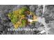 Aerial view of a wooded property with estimated property lines at 530 S Lost Lake Cv, Villa Rica, GA 30180