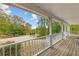 Spacious covered porch with lovely outdoor views of trees and neighborhood street at 530 S Lost Lake Cv, Villa Rica, GA 30180