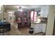 Charming dining room with a vintage hutch, dining table, and tiled floors at 1256 E Piedmont Rd, Marietta, GA 30062