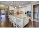 Spacious kitchen with a large granite island and modern appliances at 314 Lakeside Trce, Canton, GA 30115