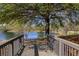 View of a pond from a bridge, with trees in the background at 314 Lakeside Trce, Canton, GA 30115