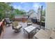 Enjoy outdoor living on this spacious deck with seating and grill, perfect for entertaining at 4950 Willow Creek Dr, Woodstock, GA 30188