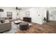 Modern living room features stylish furniture, wood floors and white walls at 2190 Highview Rd, Atlanta, GA 30311