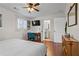 Bedroom with hardwood flooring, desk, and ensuite bathroom at 2984 Bayard St, East Point, GA 30344