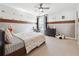 Cozy bedroom with car-themed décor, a ceiling fan, and neutral color scheme at 2815 Paddle Point Ln, Cumming, GA 30041