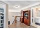 Charming hallway with hardwood floors and staircase view to the downstairs at 90 Belleview Rdg, Sharpsburg, GA 30277