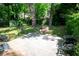 Spacious backyard with a concrete patio and fire pit, perfect for outdoor entertaining at 1774 Pennington Se Pl, Atlanta, GA 30316
