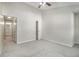 This bedroom features tall ceilings at 206 Oak Grove Way, Acworth, GA 30102