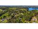 Stunning aerial view of a lakeside community surrounded by lush greenery and scenic beauty at 3578 Hope Rd, Cumming, GA 30041