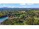 Beautiful aerial view of Lake Hartwell with rolling hills, dense trees, and waterfront homes at 3578 Hope Rd, Cumming, GA 30041