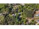 Aerial view showcasing the landscape with homes amongst a wooded area at 3578 Hope Rd, Cumming, GA 30041